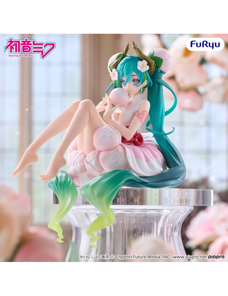 Hatsune Miku Noodle Stopper PVC Figure Flower Fairy White Plum Blossom 13 cm Furyu