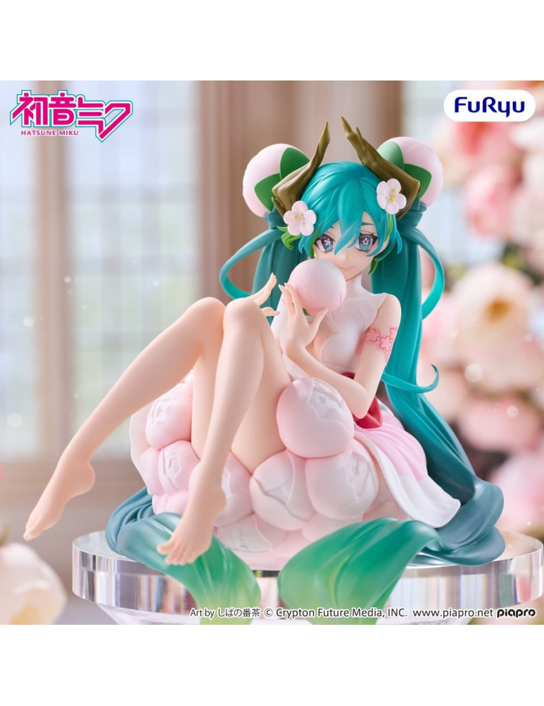 Hatsune Miku Noodle Stopper PVC Figure Flower Fairy White Plum Blossom 13 cm Furyu