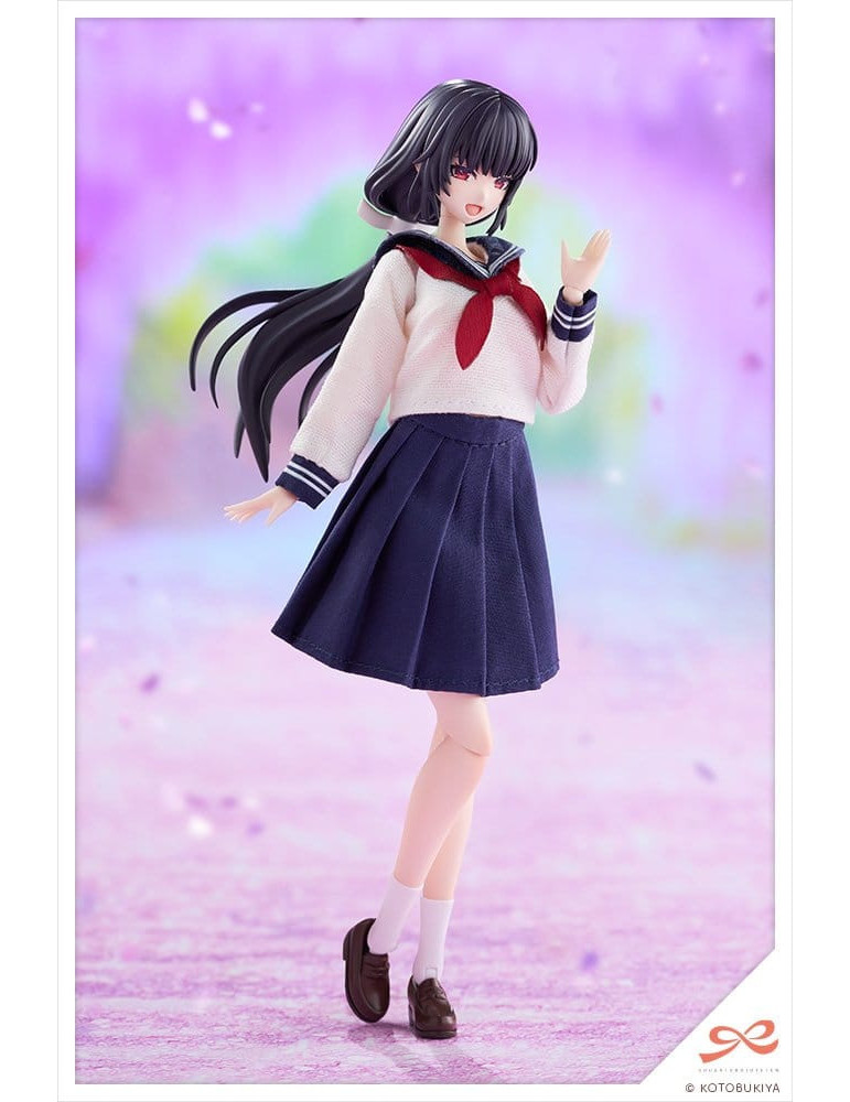 Sousaishojoteien Plastic Model Kit 1/10 Kiru Pla Kuon Yakushiji Touou High School Uniform 16 cm Kotobukiya