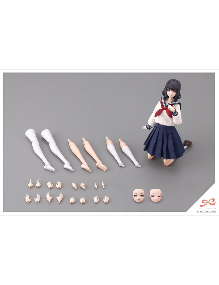 Sousaishojoteien Plastic Model Kit 1/10 Kiru Pla Kuon Yakushiji Touou High School Uniform 16 cm Kotobukiya