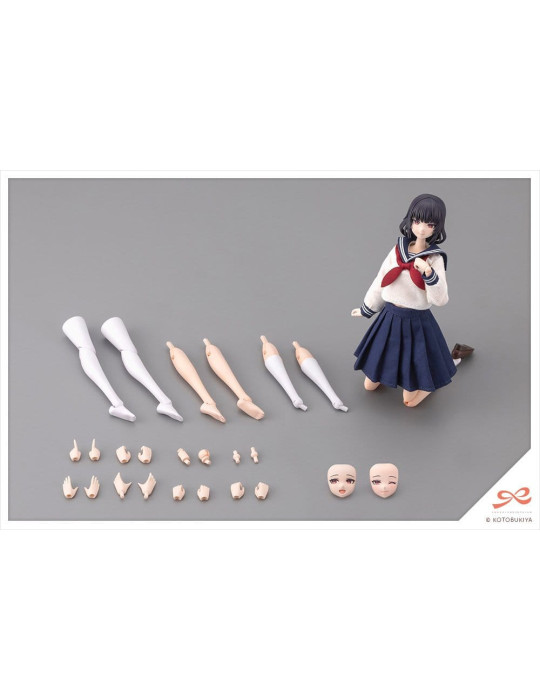 Sousaishojoteien Plastic Model Kit 1/10 Kiru Pla Kuon Yakushiji Touou High School Uniform 16 cm Kotobukiya