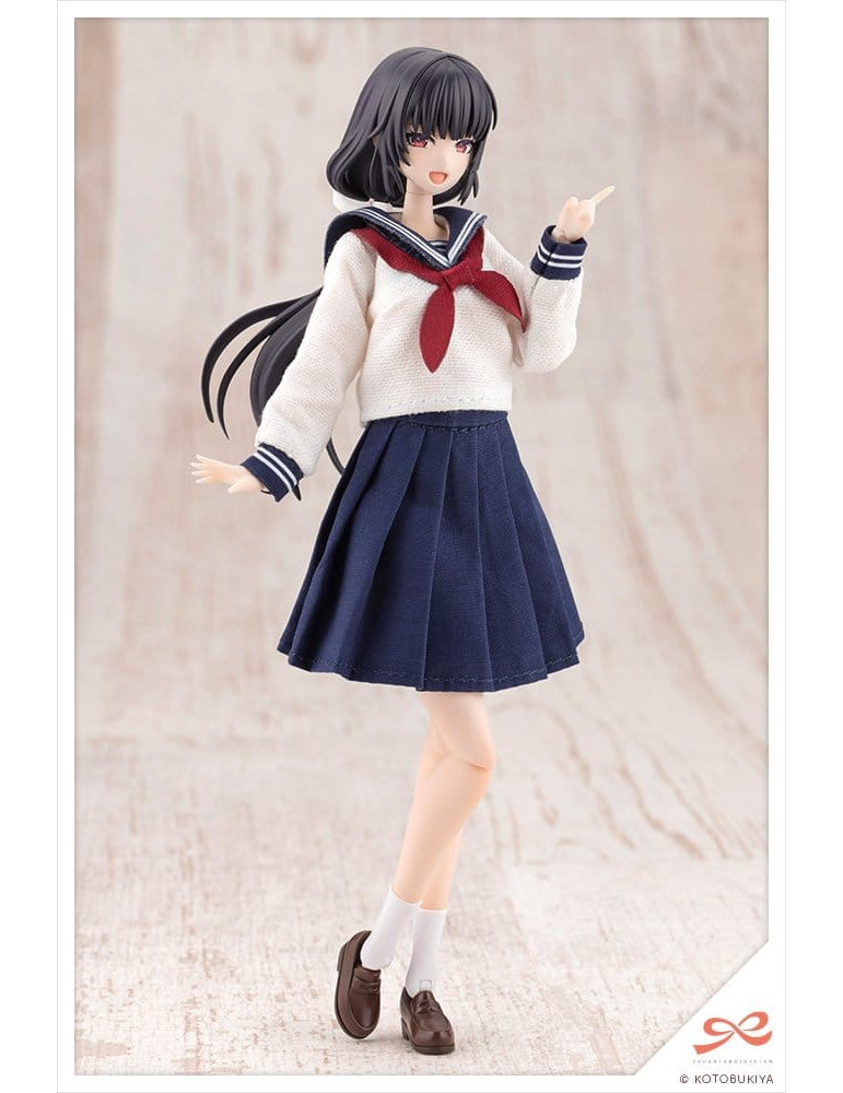 Sousaishojoteien Plastic Model Kit 1/10 Kiru Pla Kuon Yakushiji Touou High School Uniform 16 cm Kotobukiya