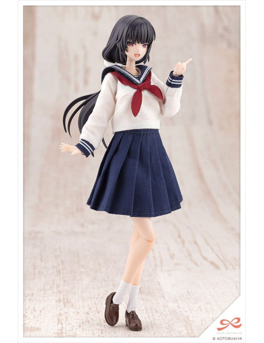 Sousaishojoteien Plastic Model Kit 1/10 Kiru Pla Kuon Yakushiji Touou High School Uniform 16 cm Kotobukiya