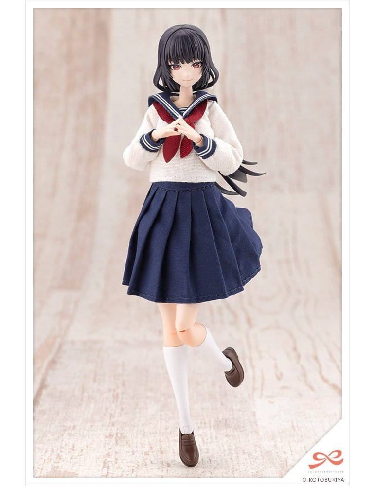 Sousaishojoteien Plastic Model Kit 1/10 Kiru Pla Kuon Yakushiji Touou High School Uniform 16 cm Kotobukiya
