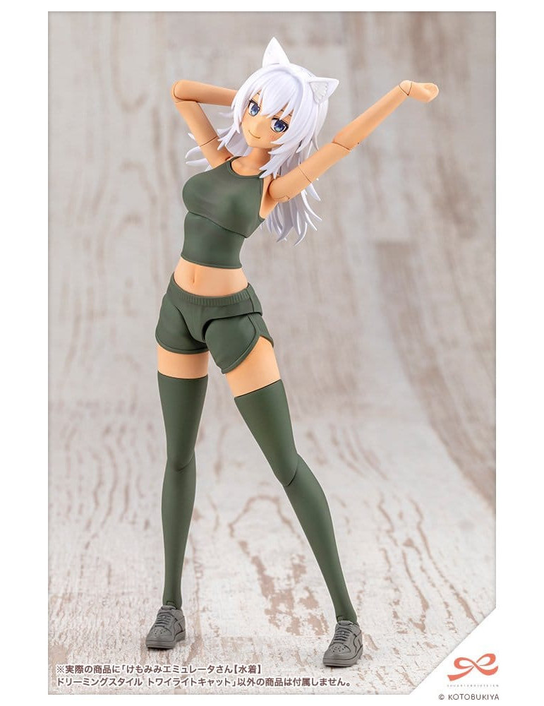 Sousaishojoteien Plastic Model Kit 1/10 Animal Ears Emulator Swim Style Dreaming Style Twilight Cat 17 cm Kotobukiya