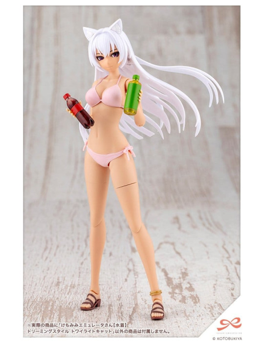Sousaishojoteien Plastic Model Kit 1/10 Animal Ears Emulator Swim Style Dreaming Style Twilight Cat 17 cm Kotobukiya