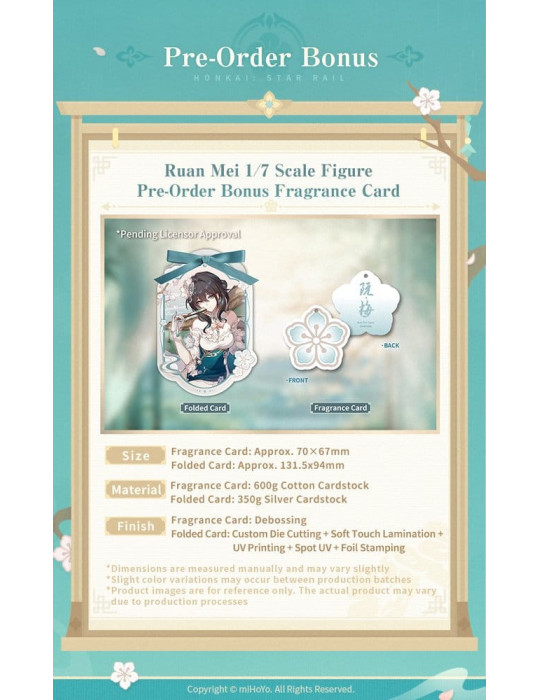 Honkai: Star Rail PVC Figure 1/7 Ruan Mei Plumblossom Letter Ver. With Bonus 18 cm Myethos