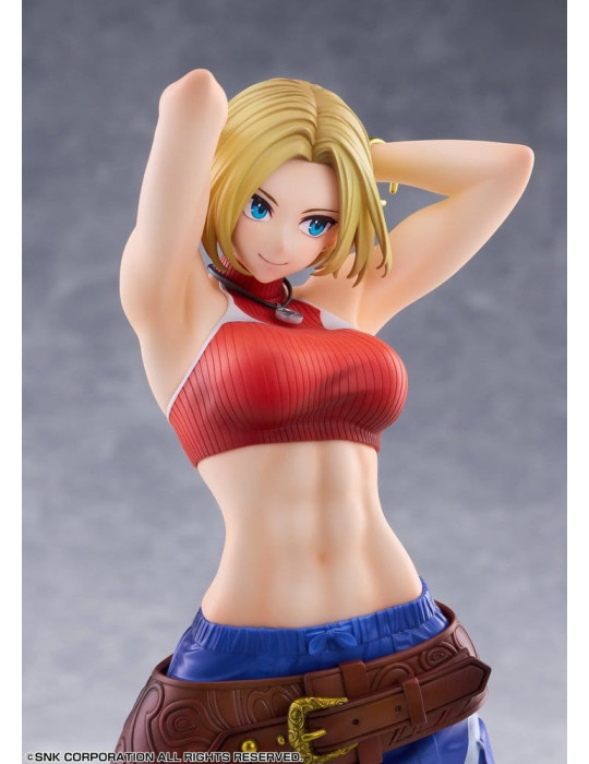 Fighting Girls Collection The King of Fighters XV PVC Figure 1/7 Blue Mary AmiAmi Limited Edition 26 cm Golden Head