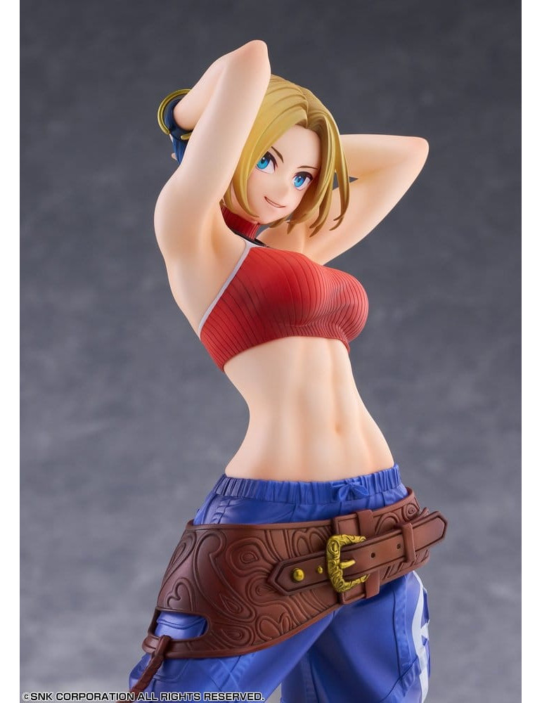 Fighting Girls Collection The King of Fighters XV PVC Figure 1/7 Blue Mary AmiAmi Limited Edition 26 cm Golden Head