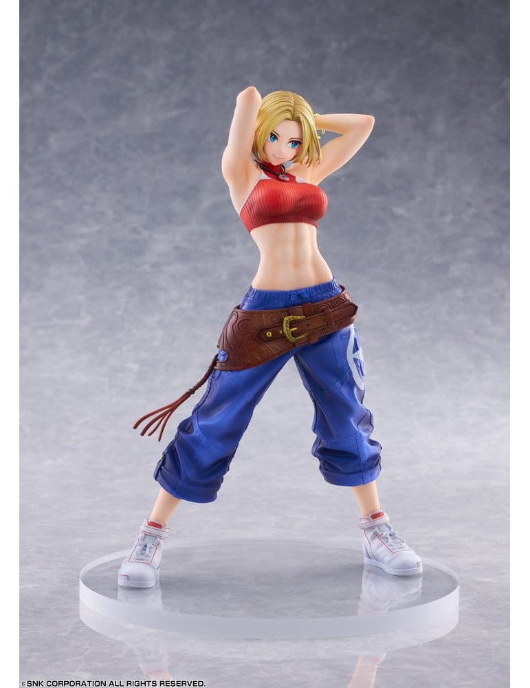 Fighting Girls Collection The King of Fighters XV figurine PVC 1/7 Blue Mary AmiAmi Limited Edition 26 cm Golden Head