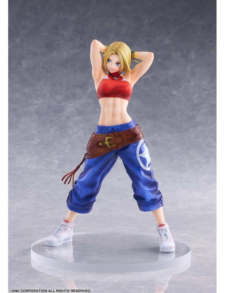 Fighting Girls Collection The King of Fighters XV figurine PVC 1/7 Blue Mary AmiAmi Limited Edition 26 cm Golden Head
