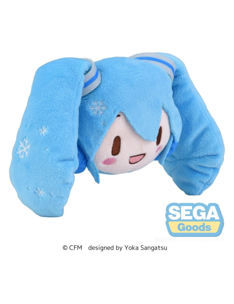 Snow Miku Fuwa Petit Plush Figure Face Mascot