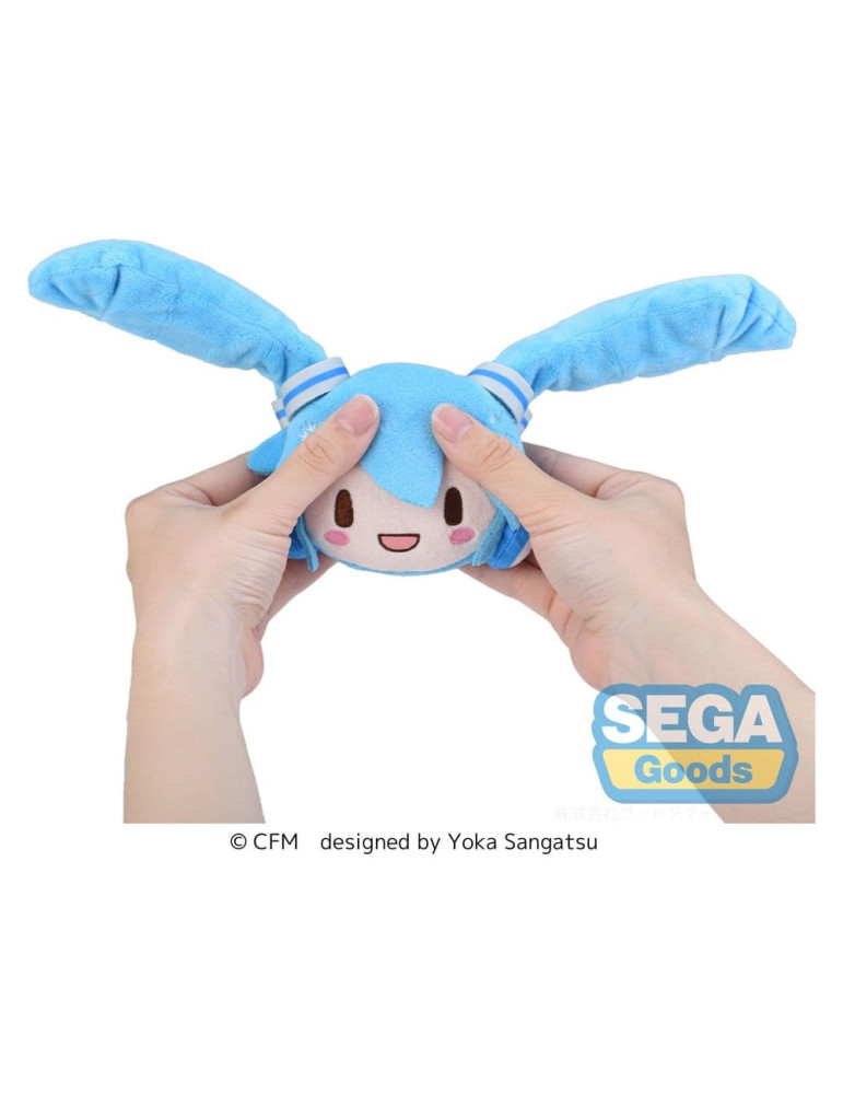 Snow Miku Fuwa Petit Plush Figure Face Mascot