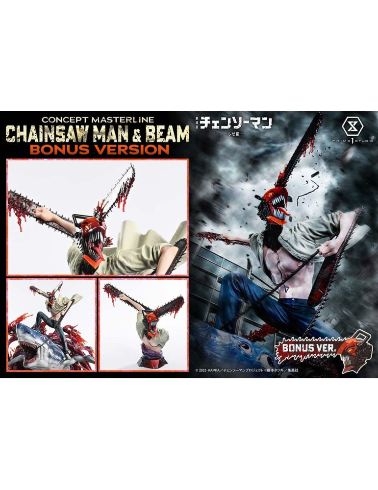 Chainsaw Man Concept Masterline Series Statue 1/6 Chainsaw Man & Beam Bonus Version 73 cm Prime 1 Studio