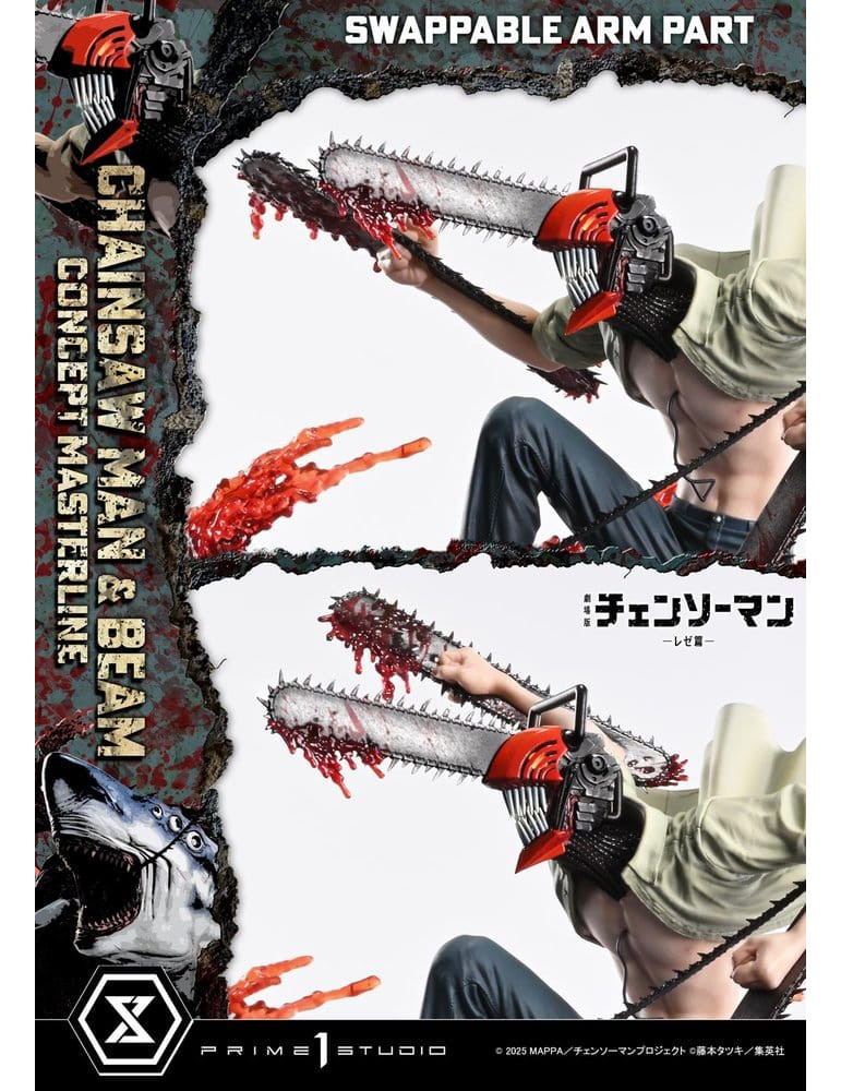 Chainsaw Man Concept Masterline Series Statue 1/6 Chainsaw Man & Beam Bonus Version 73 cm Prime 1 Studio