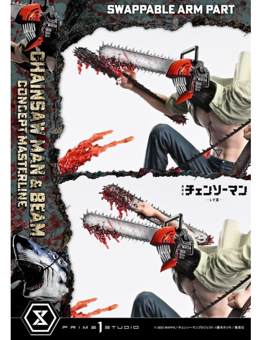 Chainsaw Man Concept Masterline Series Statue 1/6 Chainsaw Man & Beam Bonus Version 73 cm Prime 1 Studio