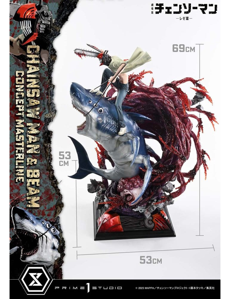 Chainsaw Man Concept Masterline Series Statue 1/6 Chainsaw Man & Beam Bonus Version 73 cm Prime 1 Studio