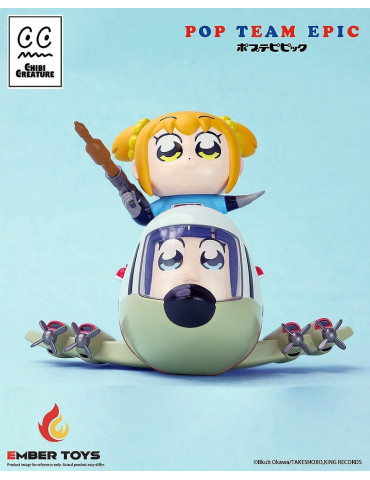 Pop Team Epic Chibi Creature Vinyl Figures 2-Pack POPUKO & PIPIMI: Skeleton Competition Ver. Ember Toys 2
