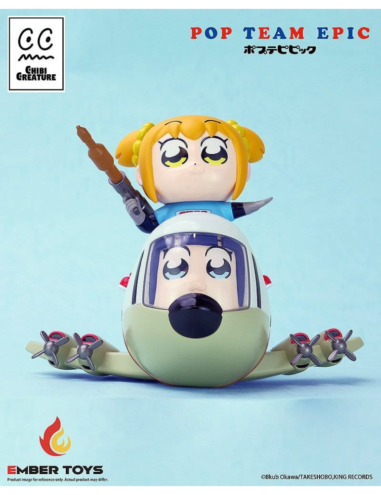 Pop Team Epic pack 2 figurines Vinyl Chibi Creature POPUKO & PIPIMI: Skeleton Competition Ver. Ember Toys