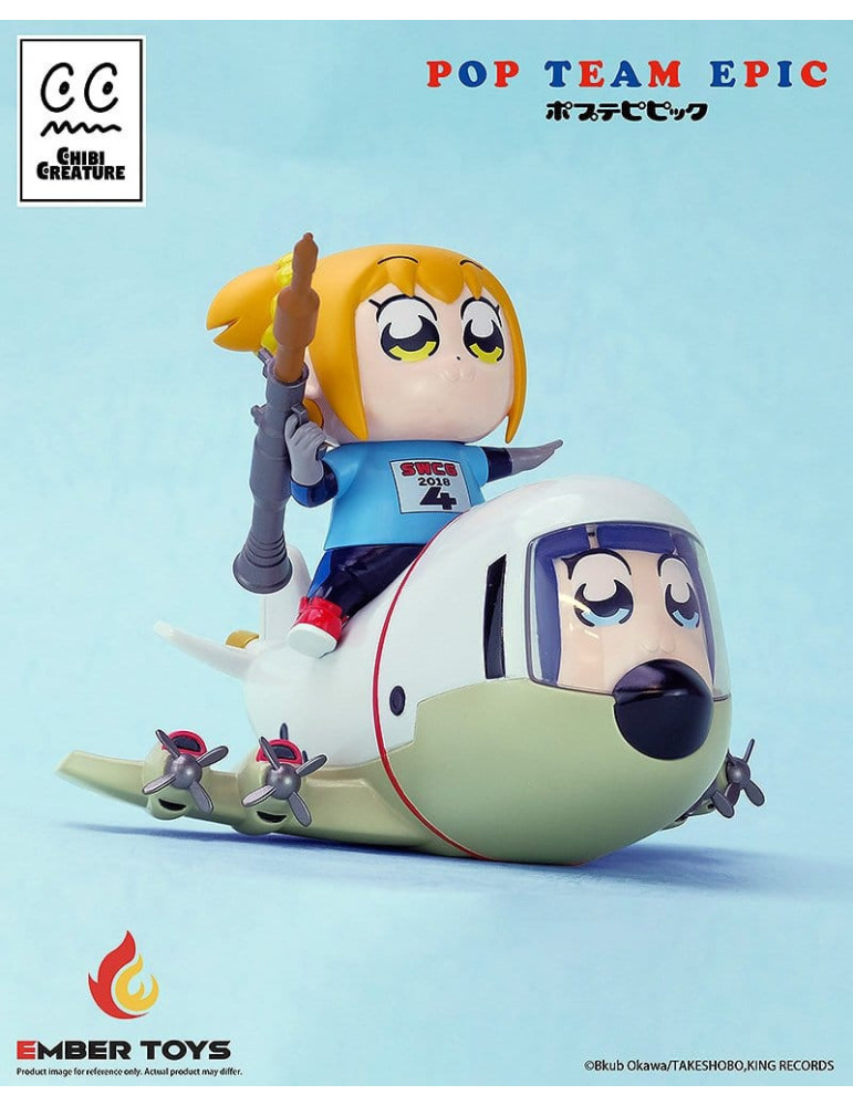 Pop Team Epic pack 2 figurines Vinyl Chibi Creature POPUKO & PIPIMI: Skeleton Competition Ver. Ember Toys