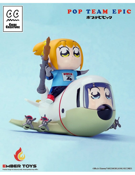 Pop Team Epic Chibi Creature Vinyl Figures 2-Pack POPUKO & PIPIMI: Skeleton Competition Ver. Ember Toys
