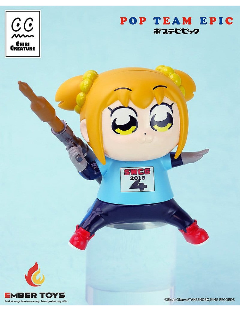 Pop Team Epic Chibi Creature Vinyl Figures 2-Pack POPUKO & PIPIMI: Skeleton Competition Ver. Ember Toys