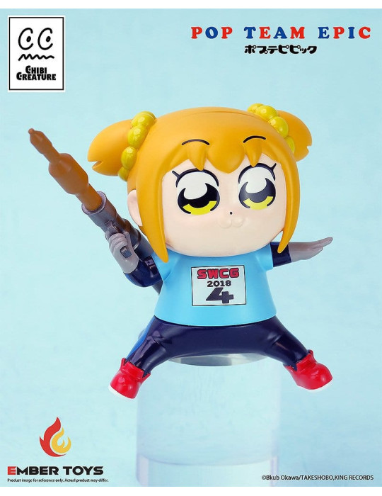 Pop Team Epic Chibi Creature Vinyl Figures 2-Pack POPUKO & PIPIMI: Skeleton Competition Ver. Ember Toys