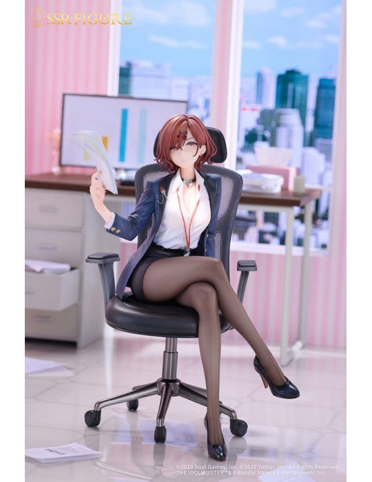 The Idolmaster Shiny Colors x Mahjong Soul PVC Figure 1/7 Madoka Higuchi Effortless Work Ver. 21 cm Infinity Studio