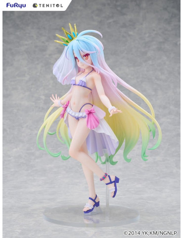 No Game No Life Tenitol Tall PVC Figure Shiro swimwear dress Ver. 29 cm Furyu 2