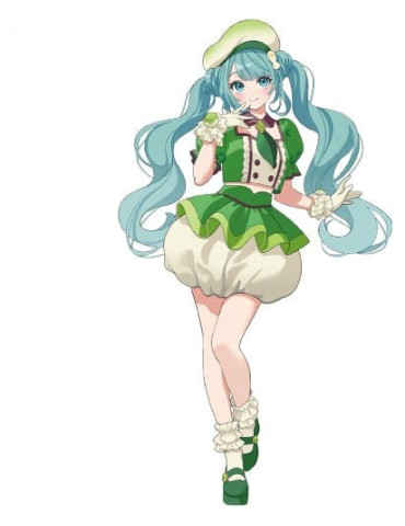 Hatsune Miku x Tirol Choco Collaboration PVC Figure Matcha Mochi Ver. 19 cm Furyu