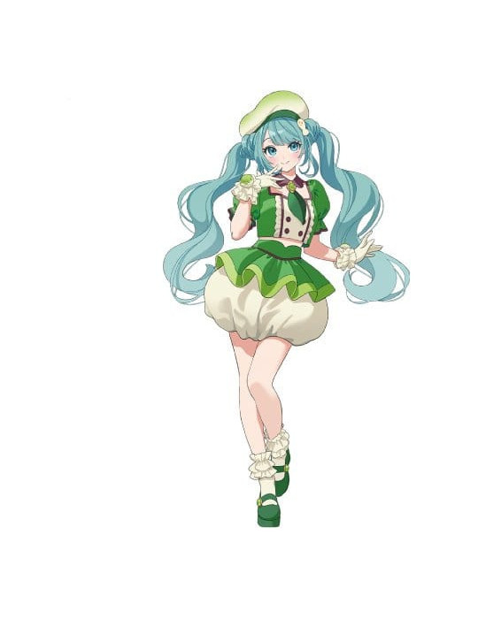 Hatsune Miku x Tirol Choco Collaboration figurine PVC Matcha Mochi Ver. 19 cm Furyu
