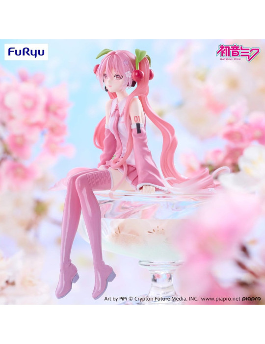 Hatsune Miku figurine PVC Noodle Stopper Sakura Miku 2026 Smile Ver. 14 cm Furyu