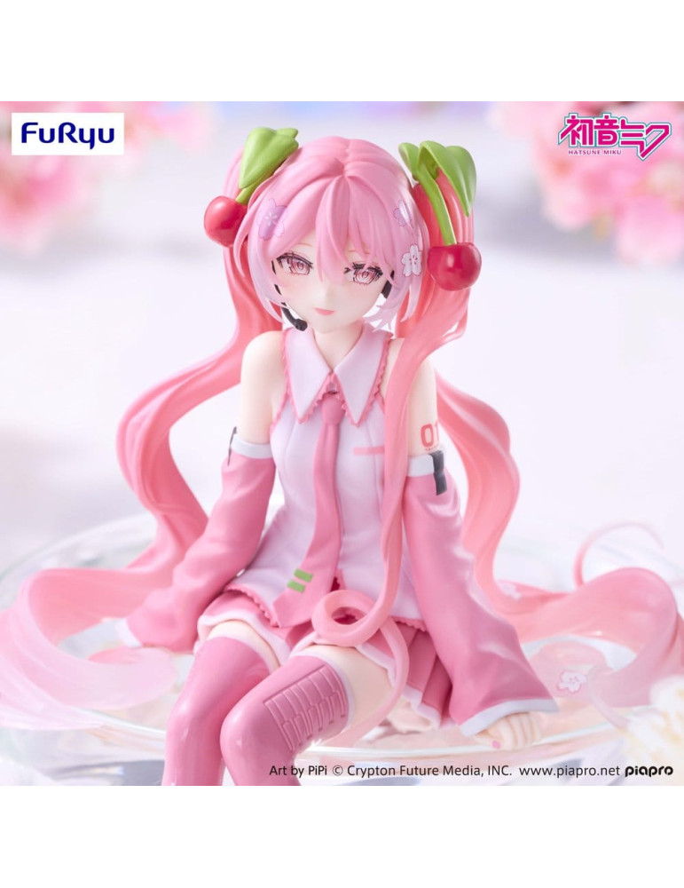 Hatsune Miku figurine PVC Noodle Stopper Sakura Miku 2026 Smile Ver. 14 cm Furyu