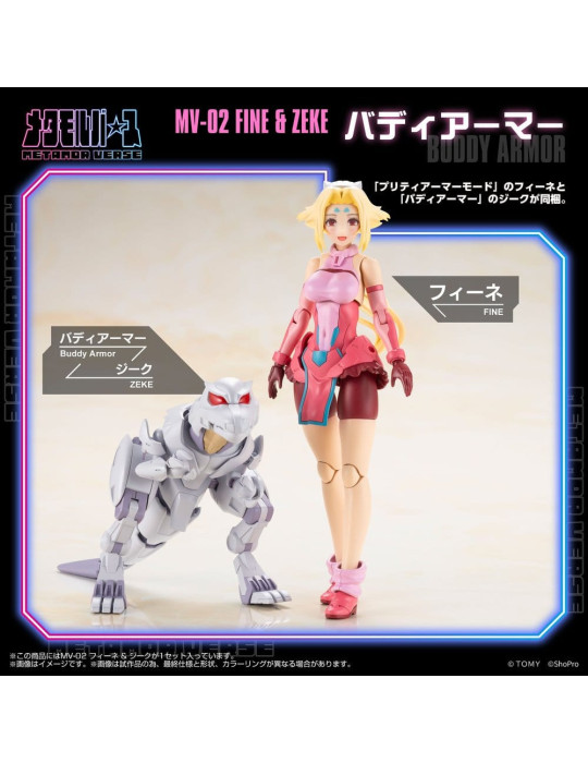 Zoids Plastic Model Kit 1/10 MV-02 Fine & Zeke 18 cm Kotobukiya