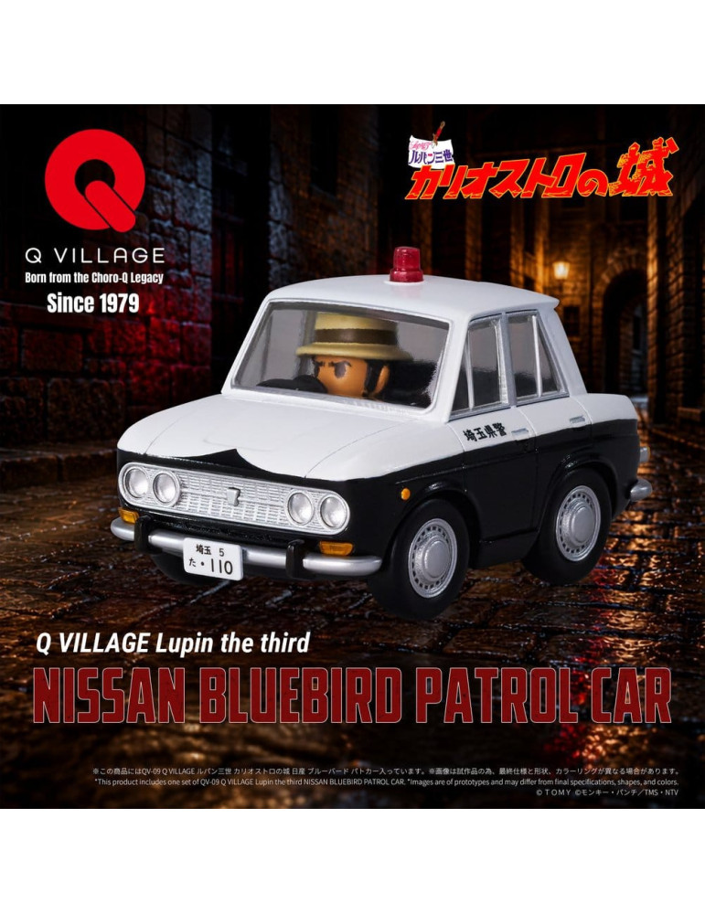 Lupin the Third: The Castle of Cagliostro Q Village PVC Figure Bluebird Patrol Car 9 cm Takara Tomy
