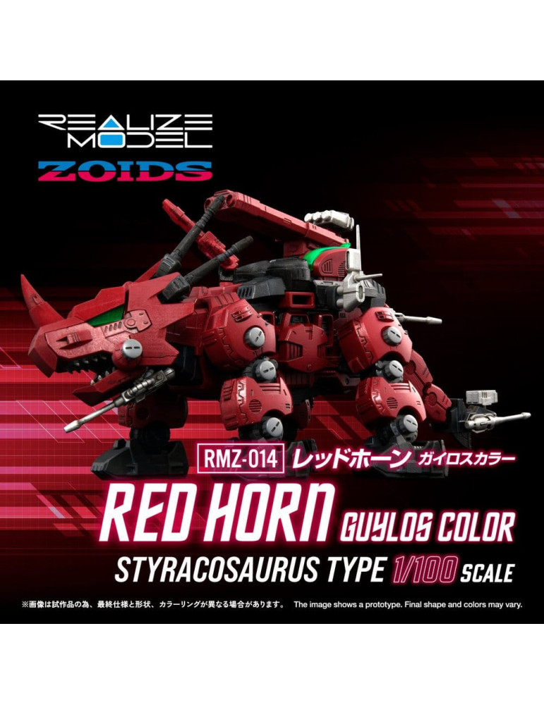Zoids Plastic Model Kit 1/100 RMZ-014 Red Horn Guylos Color 22 cm Takara Tomy