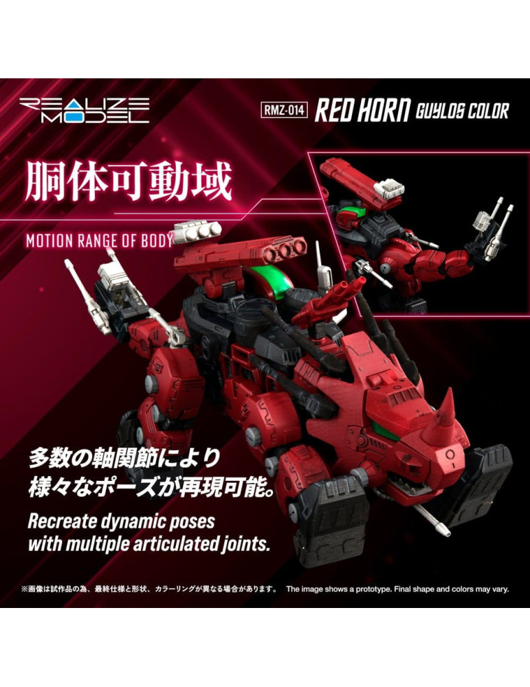 Zoids Plastic Model Kit 1/100 RMZ-014 Red Horn Guylos Color 22 cm Takara Tomy