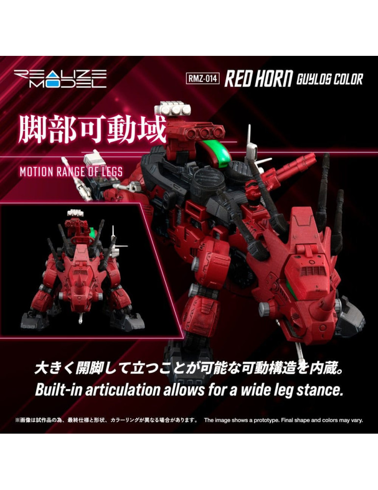 Zoids Plastic Model Kit 1/100 RMZ-014 Red Horn Guylos Color 22 cm Takara Tomy