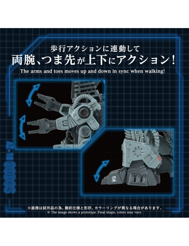 Zoids Plastic Model Kit 1/72 AZ-18 Godos 13 cm Takara Tomy