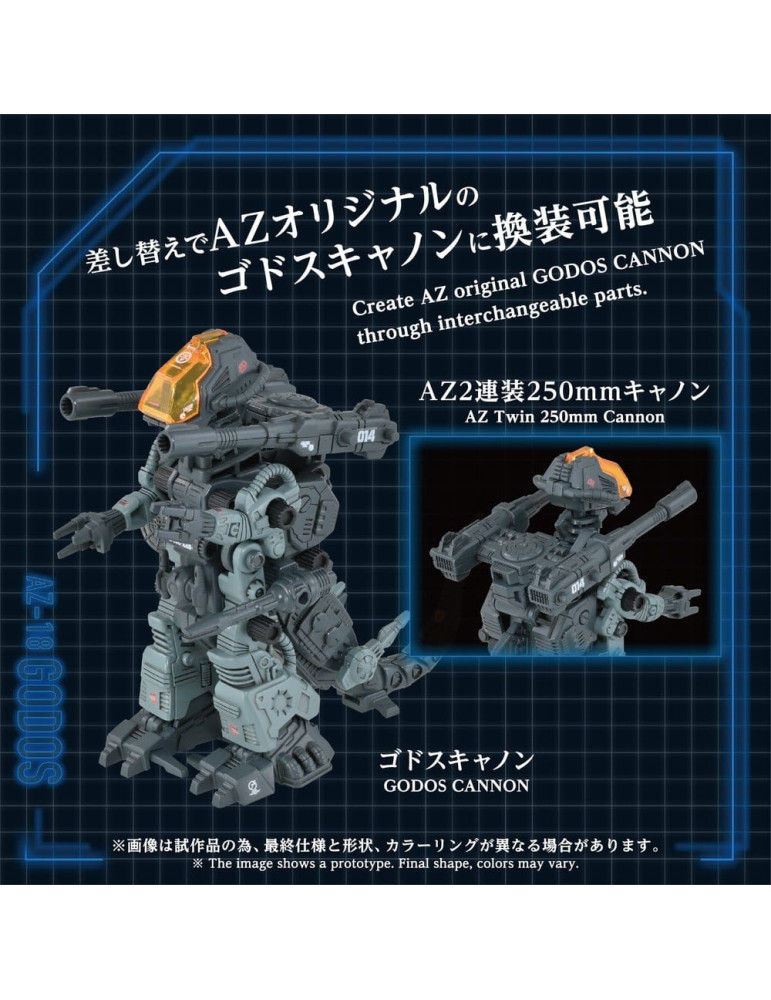 Zoids Plastic Model Kit 1/72 AZ-18 Godos 13 cm Takara Tomy