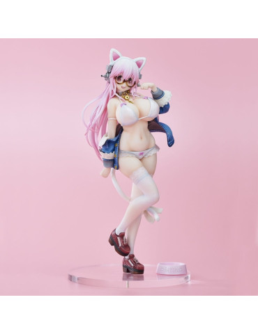 Super Sonico PVC Figure White Cat Ver. (Reissue) 27 cm Union Creative