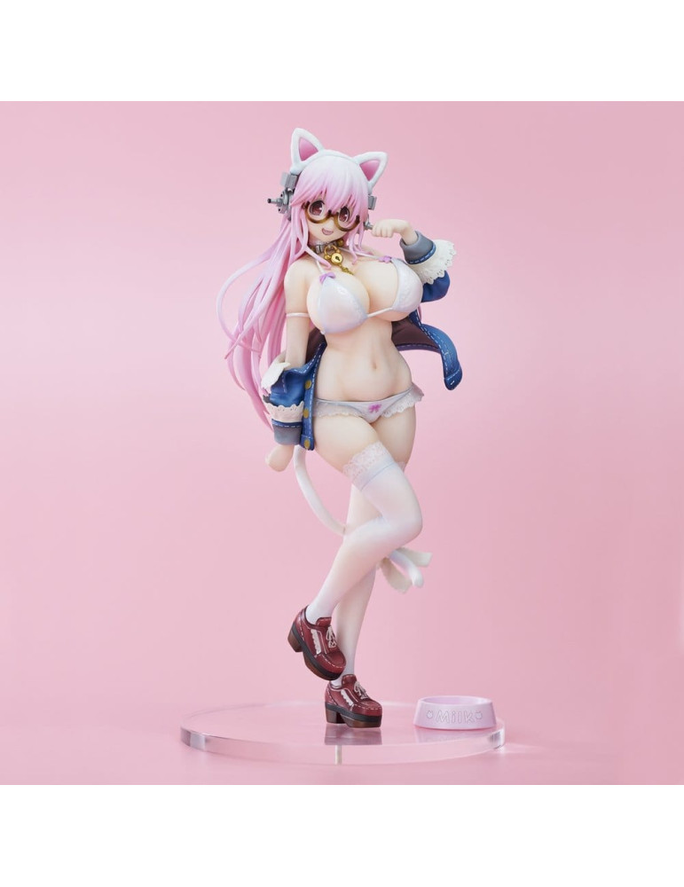 Super Sonico PVC Figure White Cat Ver. (Reissue) 27 cm Union Creative