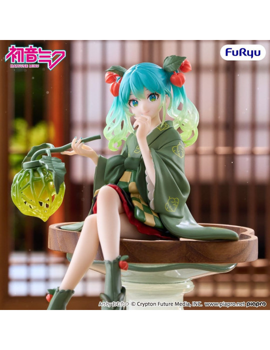 Hatsune Miku Noodle Stopper PVC Figure Flower Fairy Winter Cherry Green Color Ver. 15 cm Furyu