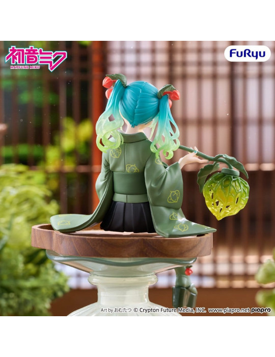 Hatsune Miku Noodle Stopper PVC Figure Flower Fairy Winter Cherry Green Color Ver. 15 cm Furyu