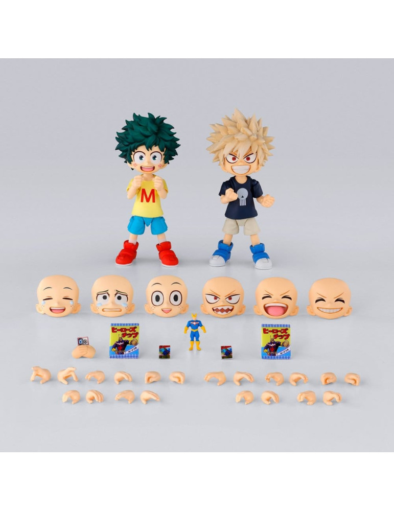 My Hero Academia S.H.Figuarts Action Figure Izuku Midoriya & Katsuki Bakugo -Childhood Set- 9 cm Bandai