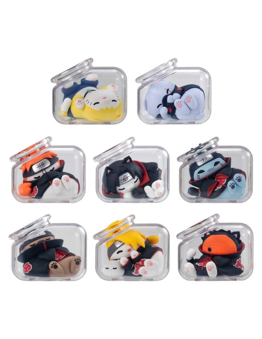 Naruto Shippuden Mega Cat Project Mini Figures Good Night Nyaruto! Gathering Akatsuki Edition Vol. 2 6 cm (8) Megahouse