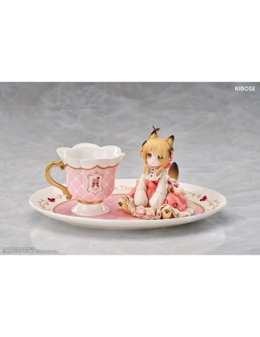 Original Character figurine PVC DLC Series Tea Time Cats Orange Cat 10 cm Ribose