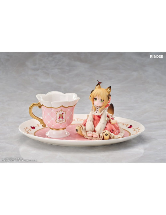 Original Character figurine PVC DLC Series Tea Time Cats Orange Cat 10 cm Ribose