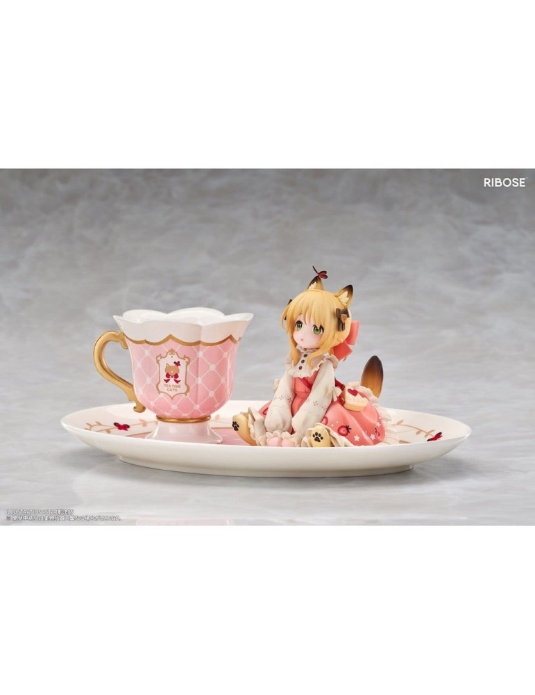 Original Character figurine PVC DLC Series Tea Time Cats Orange Cat 10 cm Ribose
