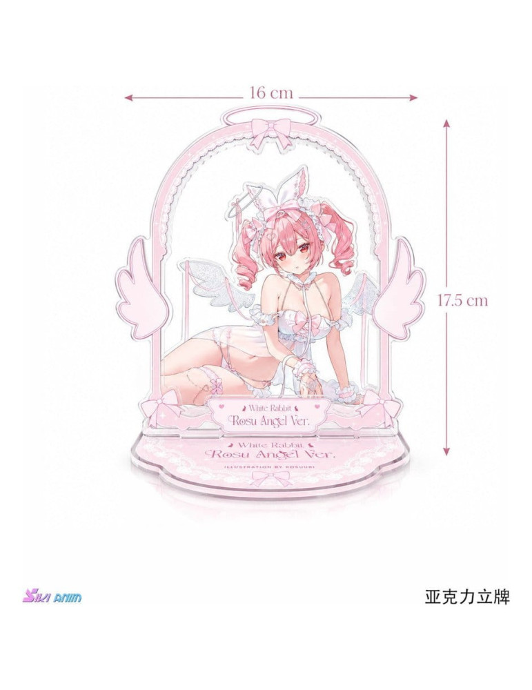 Original Character figurine PVC 1/4 White Rabbit Rosu Angel Ver. Illustrated by Rosuuri Bonus Edition 23 cm SIKI ANIM